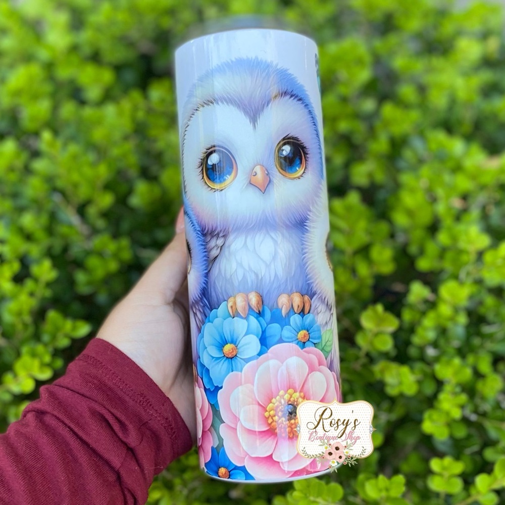 Baby Owls Colorful 20oz tumbler